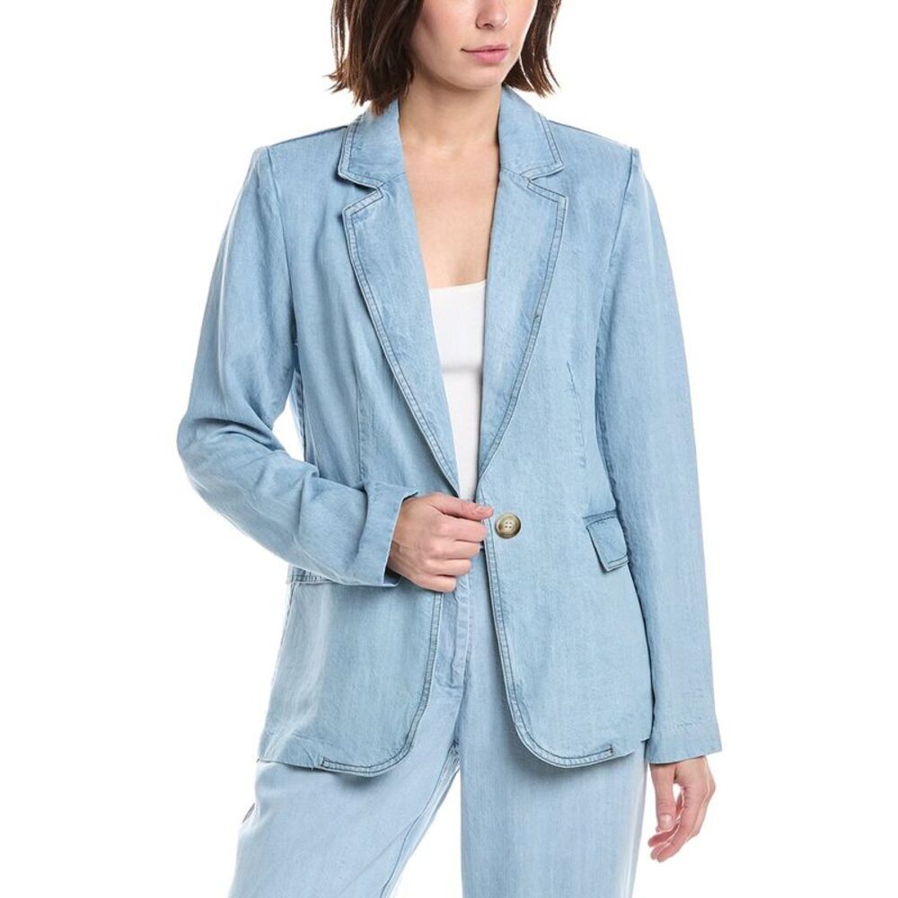 T Tahari Womens Jacket, Blue